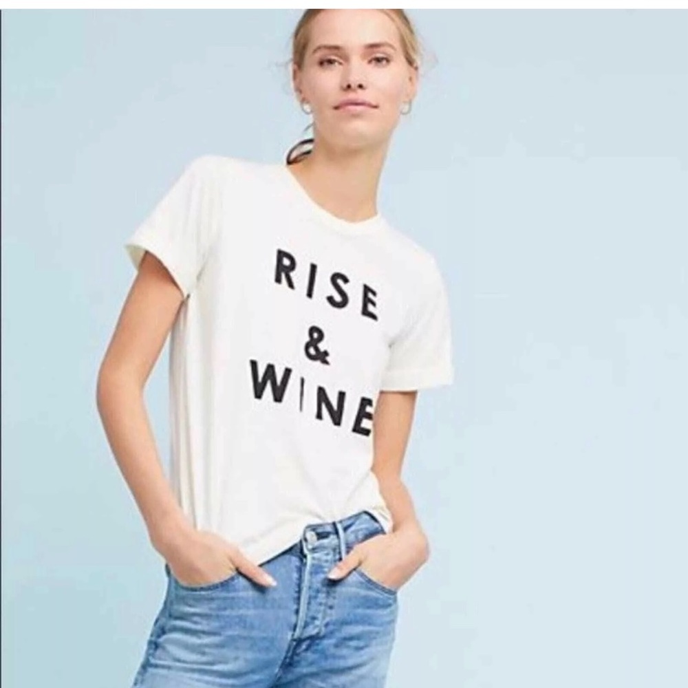 Sol Los Angeles Rise & Wine Tee= size medium-